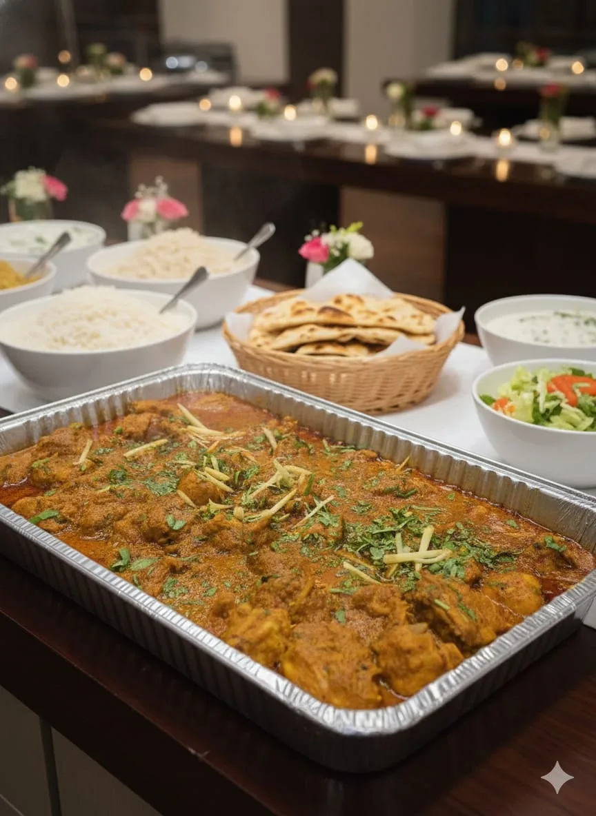 Baba's curry tray spread