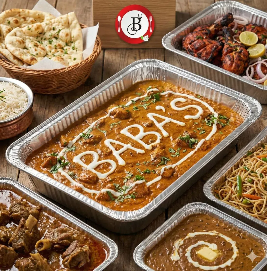 Baba's catering spread